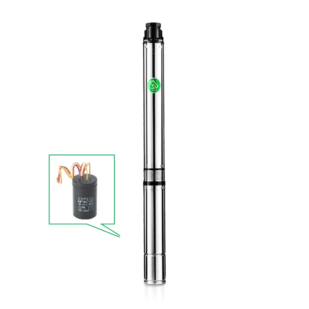 High capacity industrial irrigation 4 inch electric water supply pump multi stage deep well submersible water pump