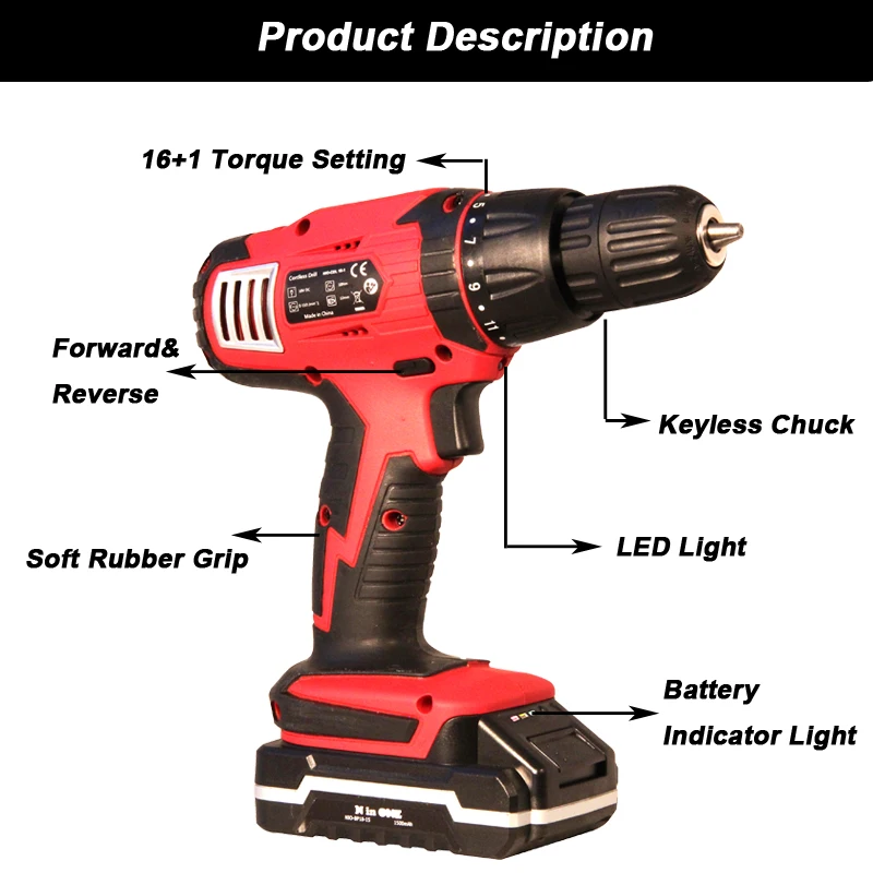 
N in ONE discount 18v electric screwdriver drill set 