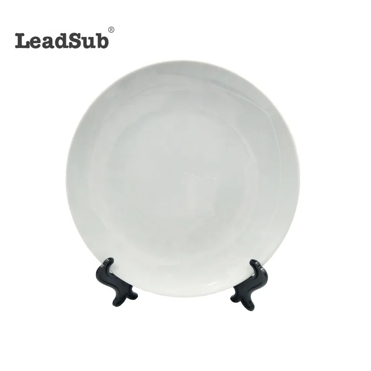 Wholesale bulk sublimation custom unique design printed round ceramic plates