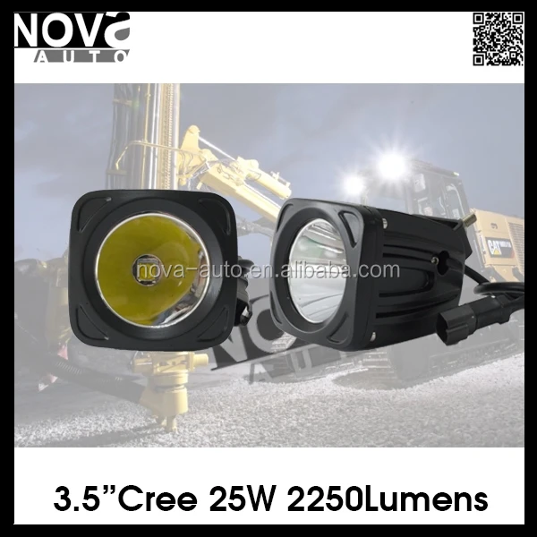 3.5Inch 2250 Lumens 6D Led Work Light 60W 25W Driving Fog Lamp Motorcycle Light