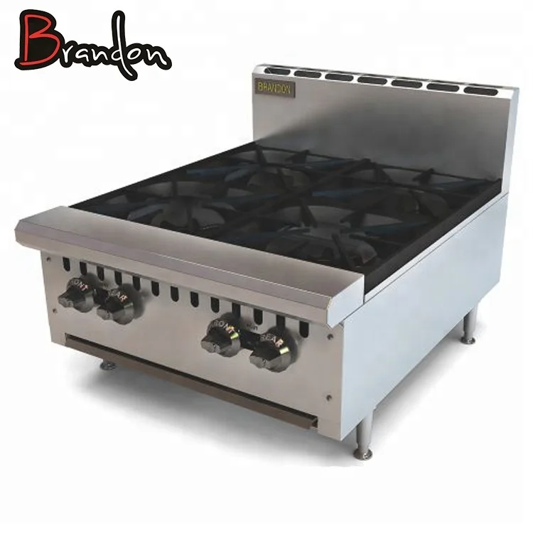 Counter top Food Cooking Stainless Steel restaurant kitchen equipment