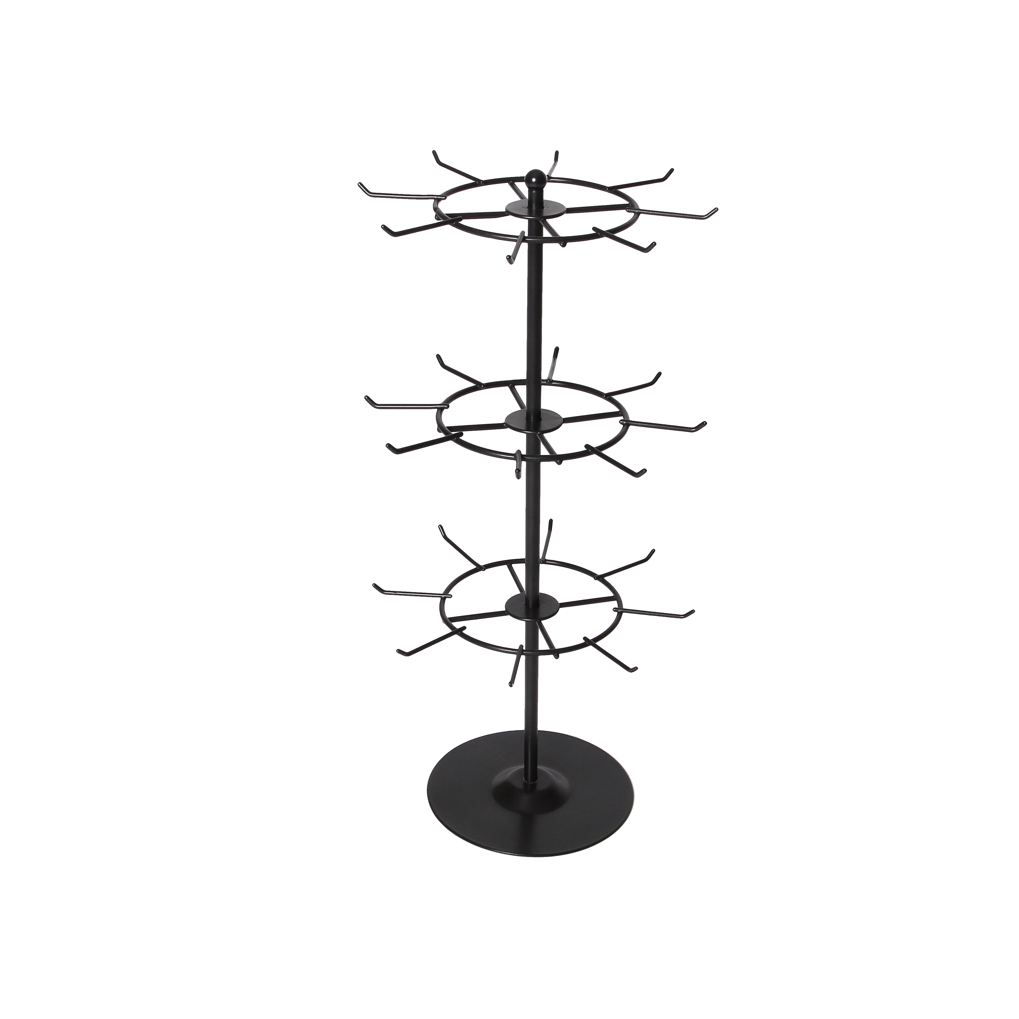 Spinning accessory Stand shelf / Revolving Trinket Display Rack / Rotating keychain display stand