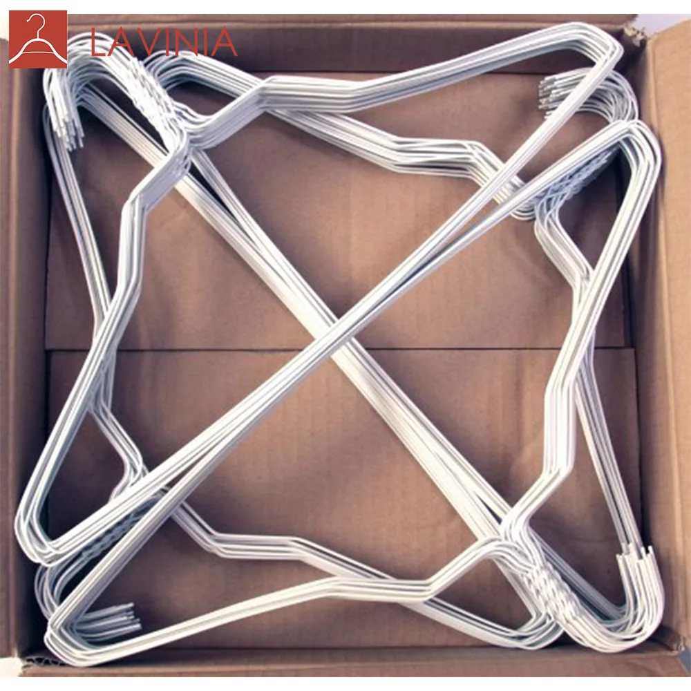 Lavinia Laundry Galvanized Metal White Clothes Wire Hanger