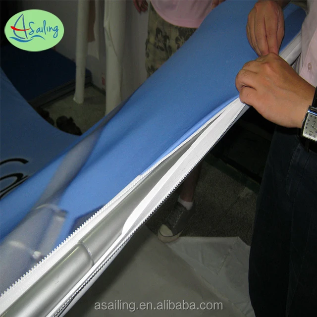 10 ft S shape tension fabric display tube exhibition booth backdrop