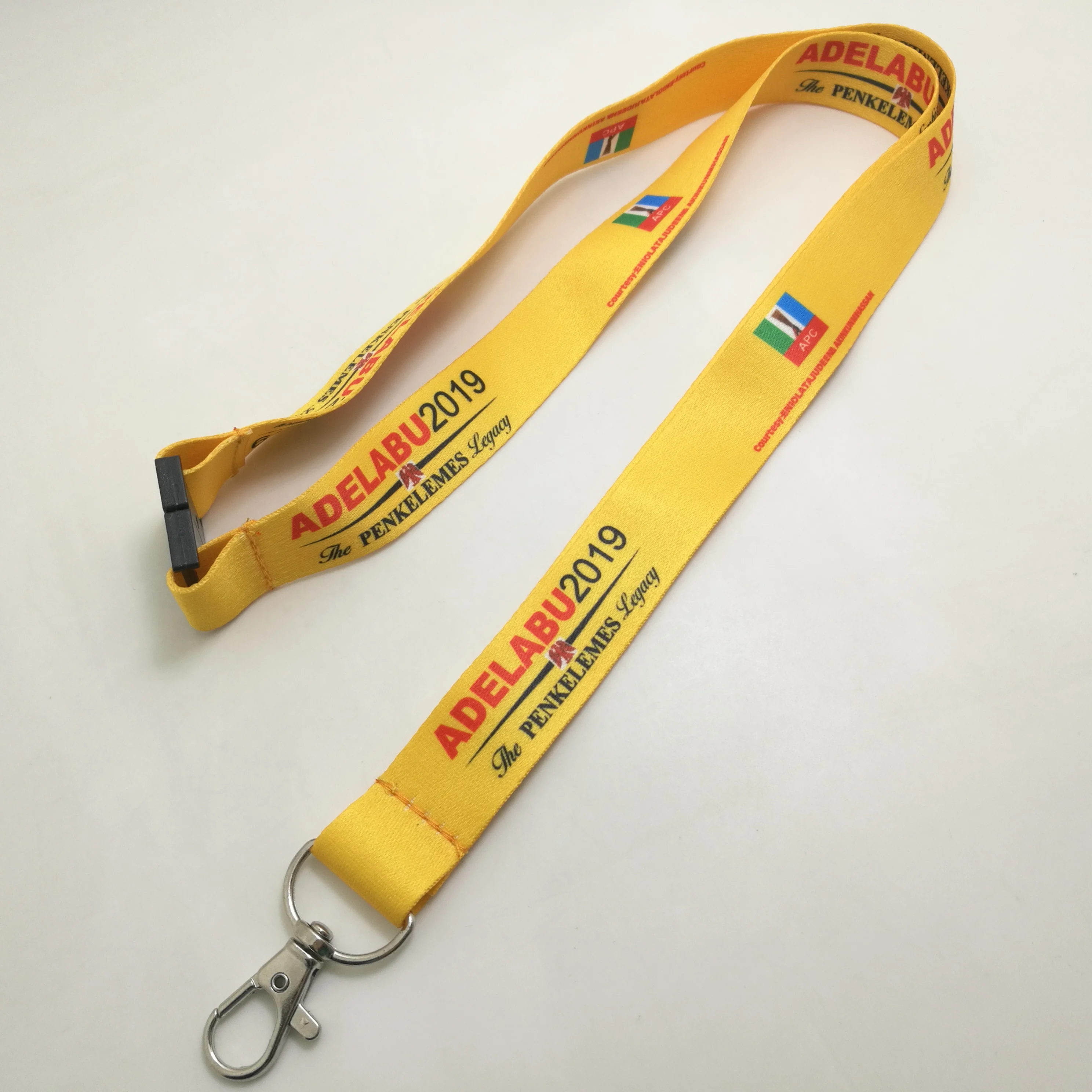 neck  lanyard with high quality accessories in sublimation printing
