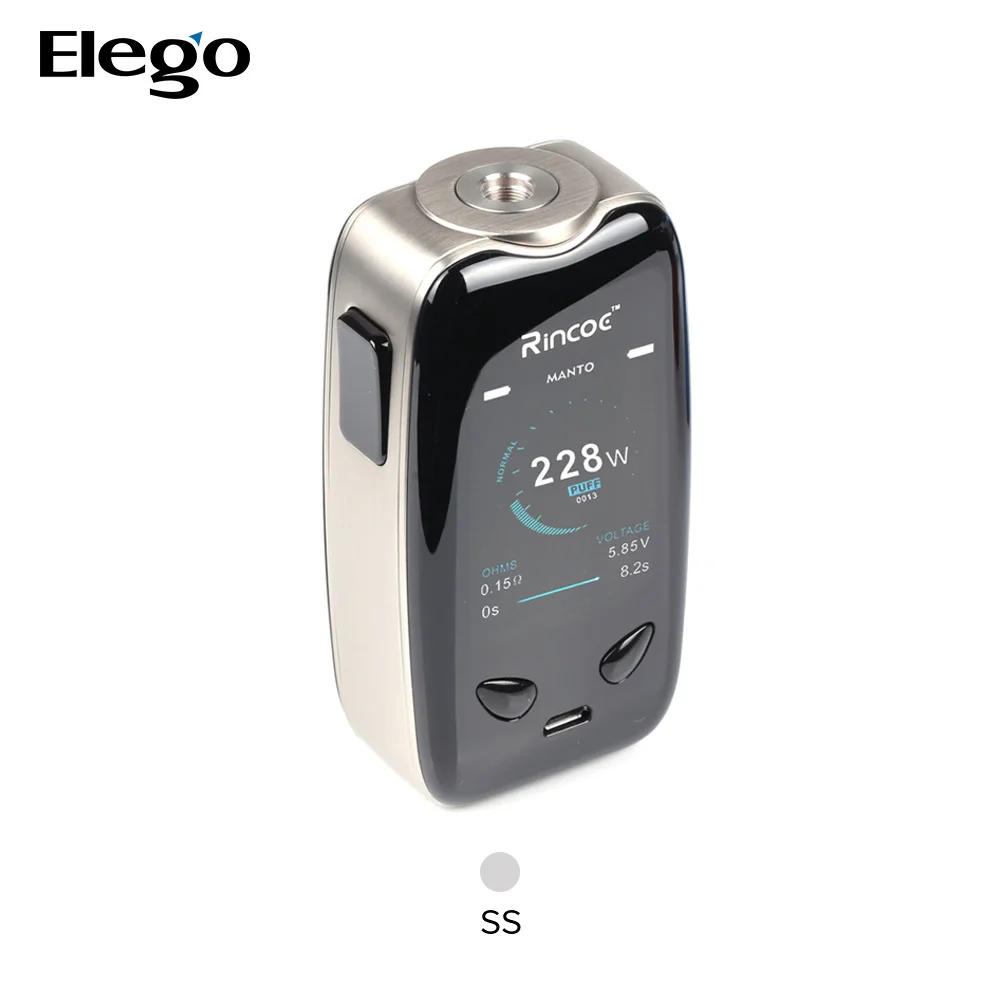 Лидер продаж, электронные сигареты Rincoe Manto 228 Вт TC Mod