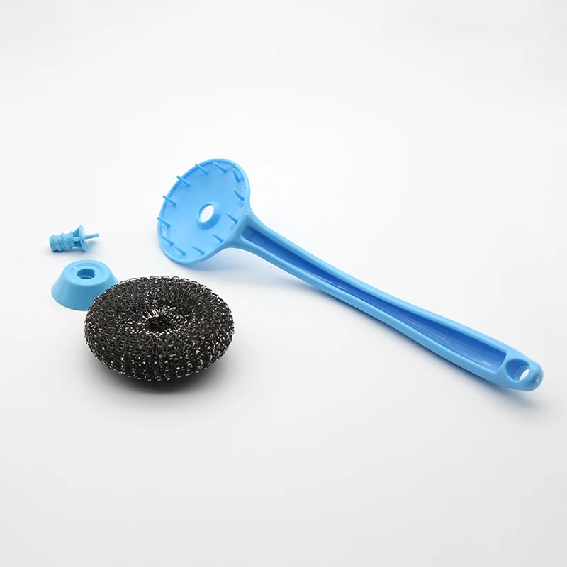 New design Durable Long Handle Soap Dispensing Interchangeable head Kitchen Spray Dish Cleaning Brush
