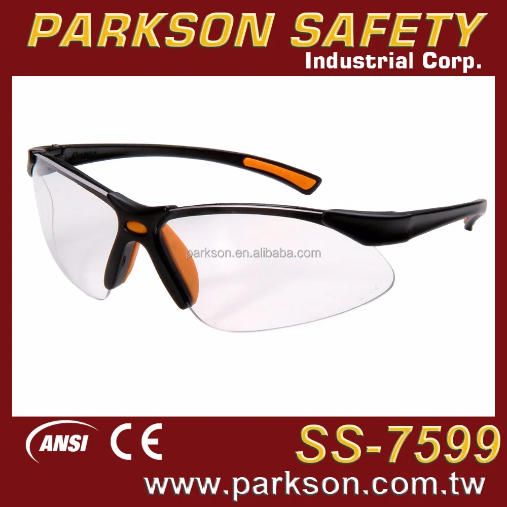 Taiwan Classic Design Anti Scratch The Safety Glasses CE EN166 ANSI Z87.1 SS-7599  Outdoor Sports Eye Protection