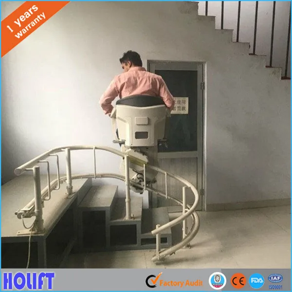 Holift brand new model accessibility indoor small home curve stair lift