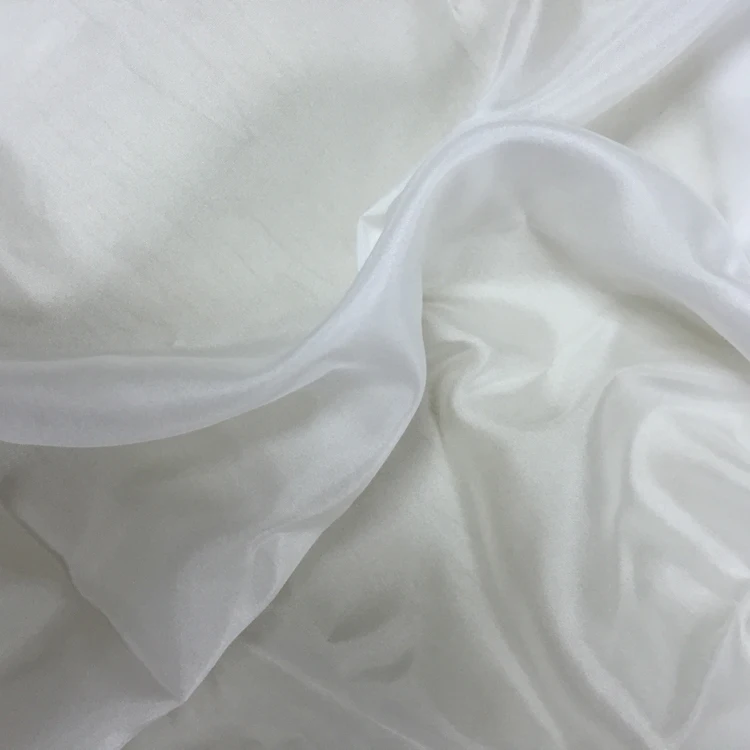 
White Habotai Pure 100% Japanese Silk Ribbon Fabric 5mm Silk Fabric 