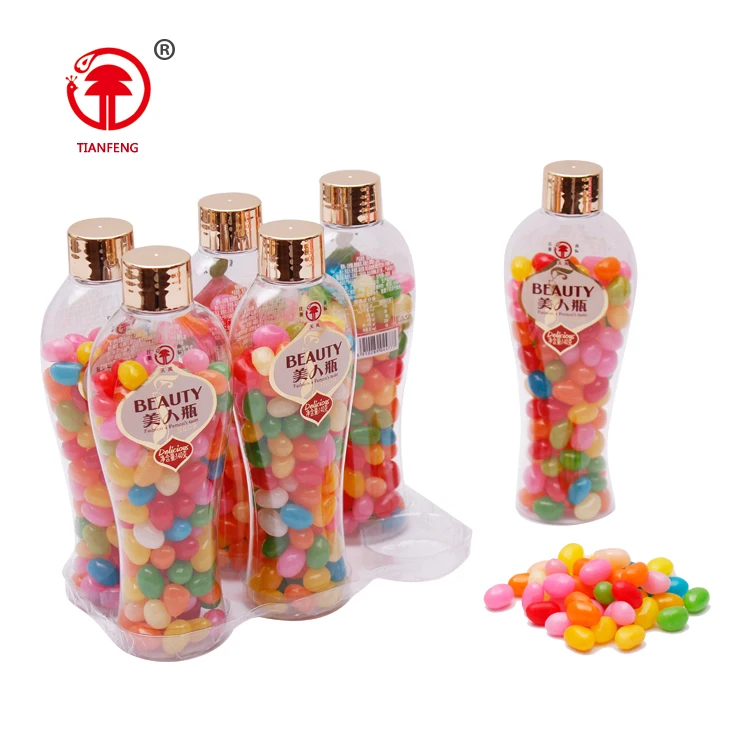 Halal coconut fruit flavor jelly sweet confectionery jellies gummy candy jelly bean iso 22000 in bottle