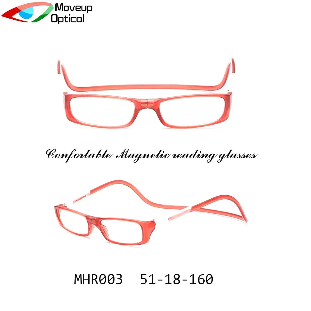 Прямые продажи с завода, складные антистатические магнитные пресбиопические очки Moveup с регулируемыми силиконовыми шнурами