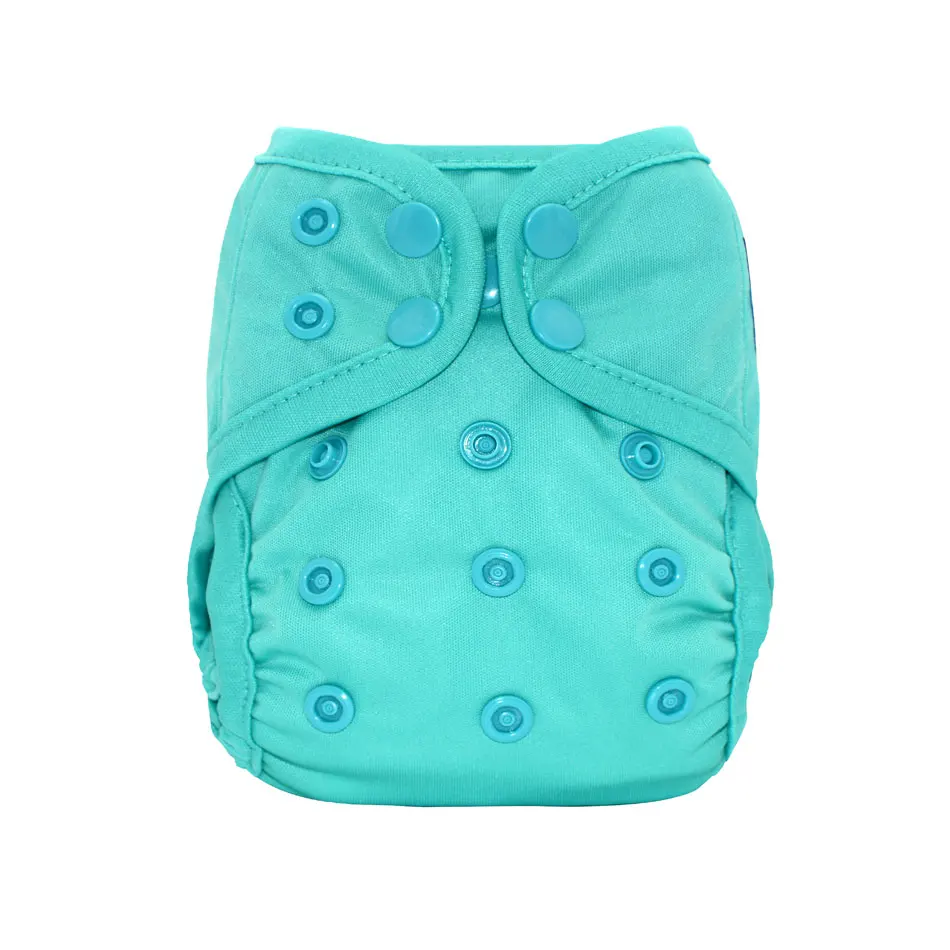 
Waterproof PUL double leaking gussets newborn cloth diaper nappy cover 