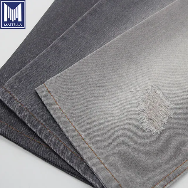 226G non stretch 11.5oz 75% cotton 25% polyester blended TC slub denim fabric for men jeans jackets