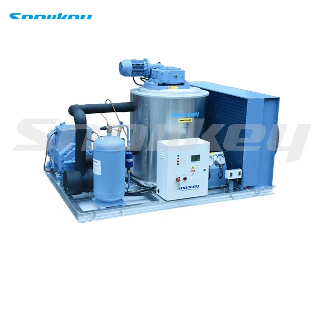 
Snowkey 2 ton Sea Salt Water Flake Ice Maker On-Board for Fishery 