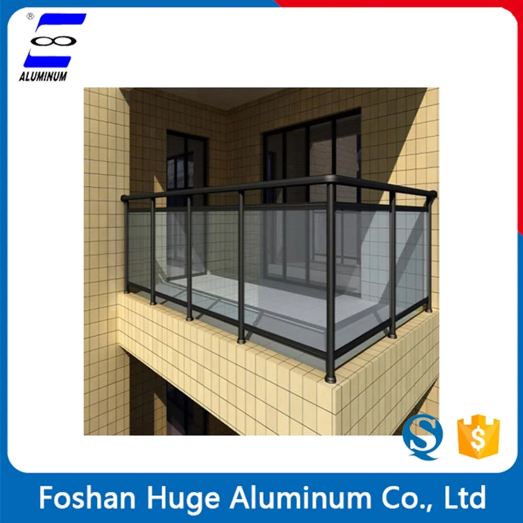 Cheap price balcony railing design glass and balcony rail
