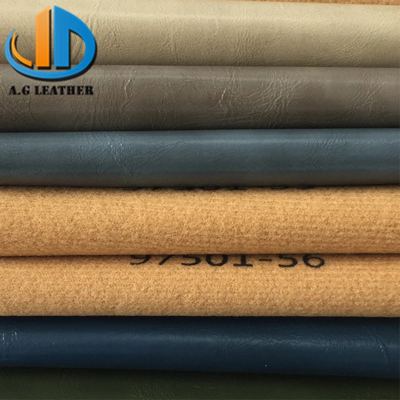 Wax oil skin leather branclet fabric pvc leather for making wallet seat leather