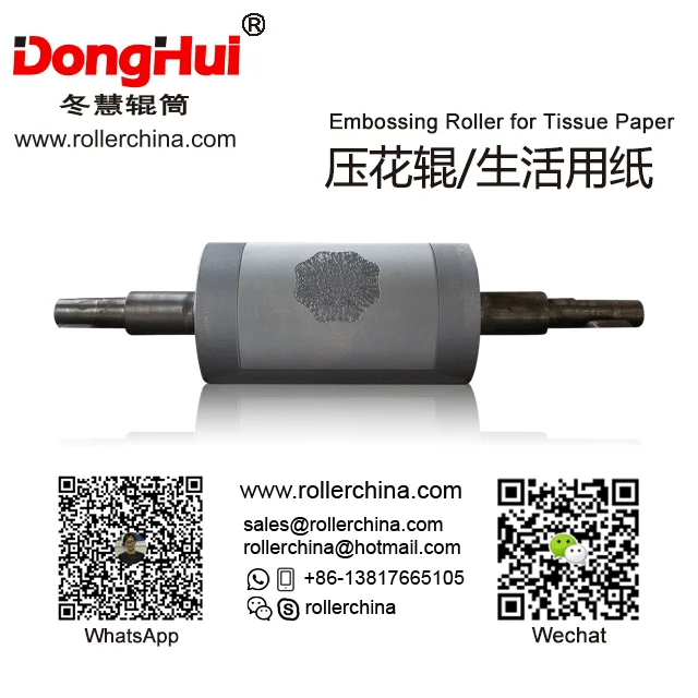 
E180928-28 Embossing Cylinder Popular China Manufacture Donghui Roller for Toilet Paper Tissue Paper Napkin Paper 