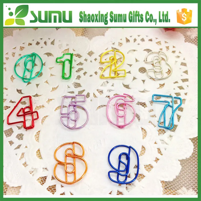 Promotional Different Size Colorful Star Shape Metal Paper Clips