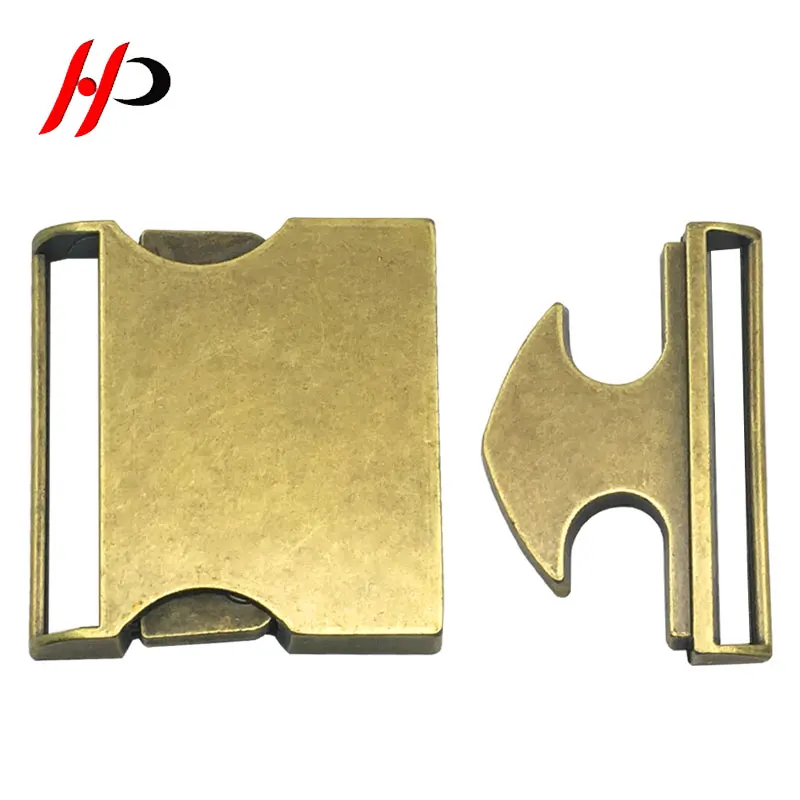 
Military police vintage antique ladder lock quick 40mm release solid brass belt buckle 