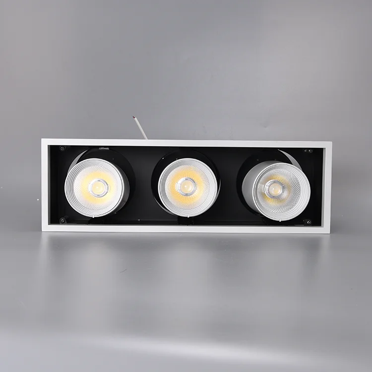 
35w 2*35w 3*35w 80 degree TILT 150mm strech cob led mounted spot light led grille light 