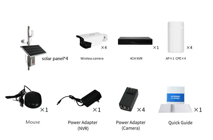 
3km Long Range Wireless security Solar Powered Ip Camera Cctv Surveillance System 