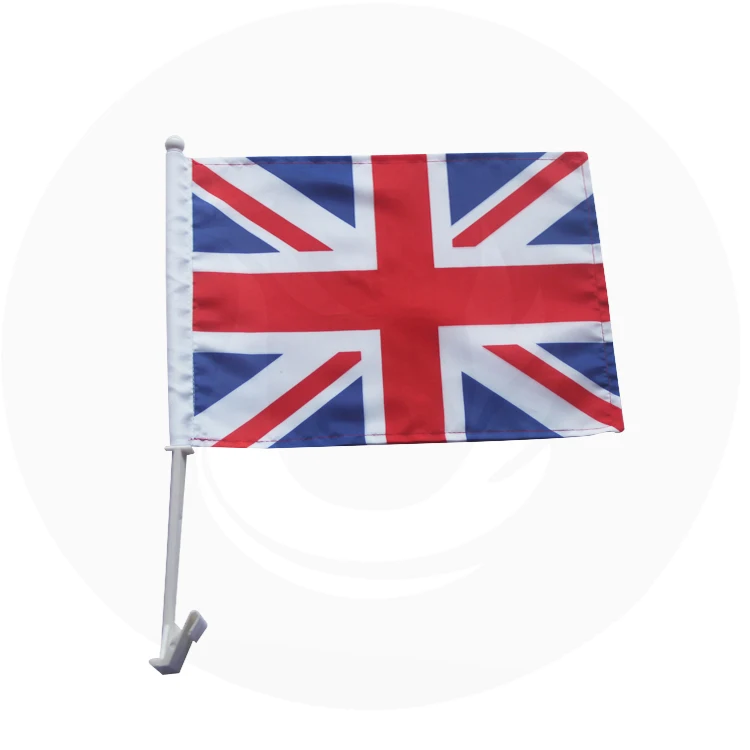 
Custom 30x45CM Polyester Diplomatic Australian Car Window Flag With Plastic Pole 