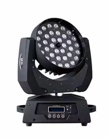 Zoom wash beam light 18w светодиодное освещение rgbwa + uv 6 в 1 36 шт. полноцветное dmx