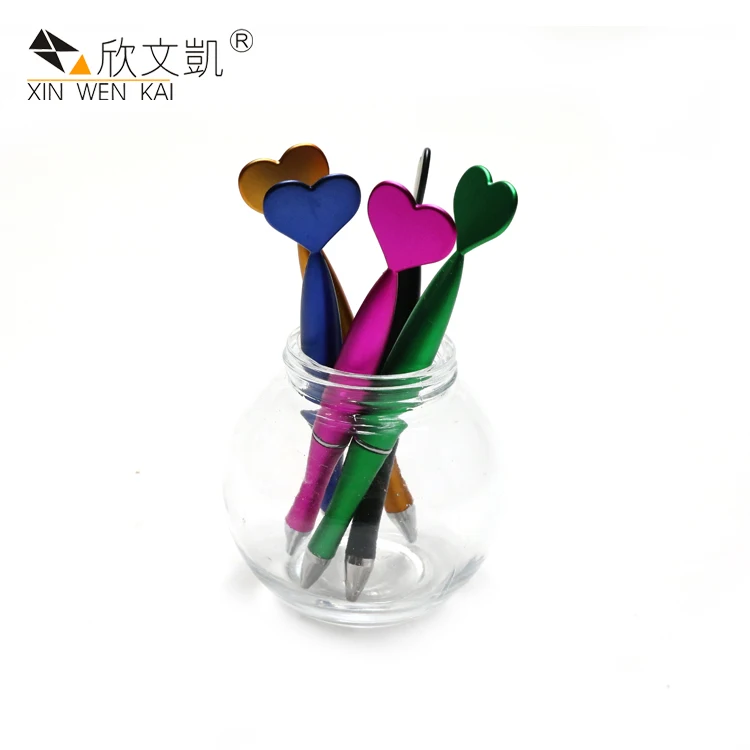 
School Stationery Innovative Custom Heart Shape Ball Point Pen With Darts heart shape stylus pen stylus pen with fine tip 