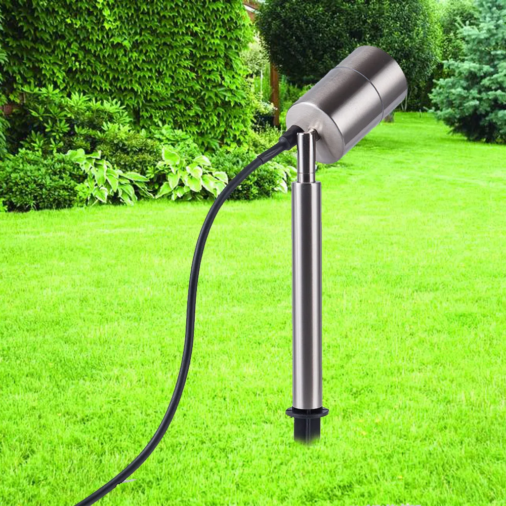 Free shipping Flood Lighting mini silver spotlight Waterproof IP65 outdoor led spike outdoor mini spot light