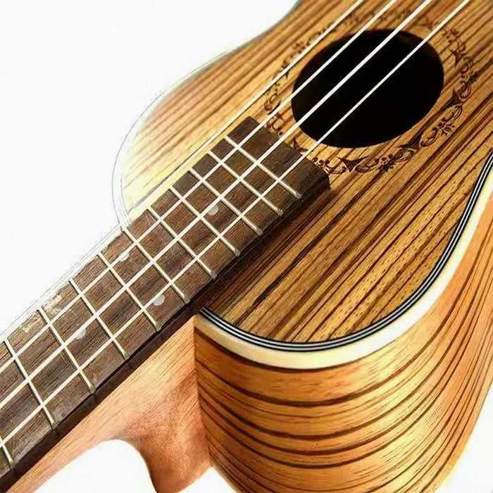 Family concert Fashion 23' Zebra wood Hawaii Ukulele Tenor 4 Strings Bass Guitar For Musical Stringed Instruments