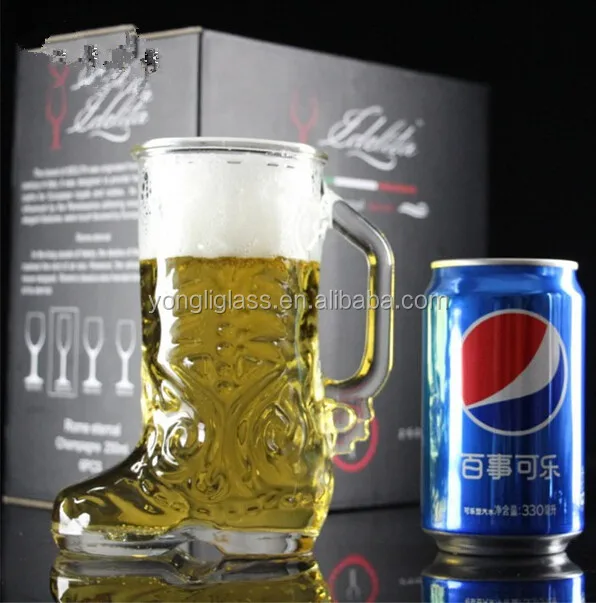 NEW PRODUCTS glass beer boot cups   boot shape beer glasses