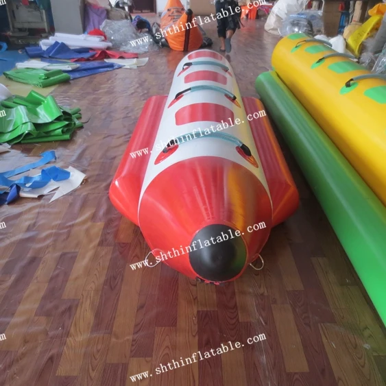 Low price single tube inflatable banana boat,water banana boat agua inflable