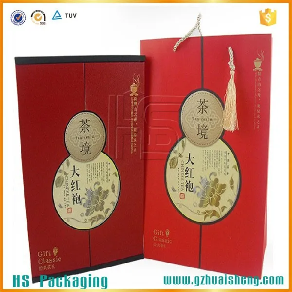 
Twinings Tea Storage Boxes for Sale,chinese Tea in Red 2mm Grey Back Board+105g Coated Paper Paperboard Recyclable Huaisheng 