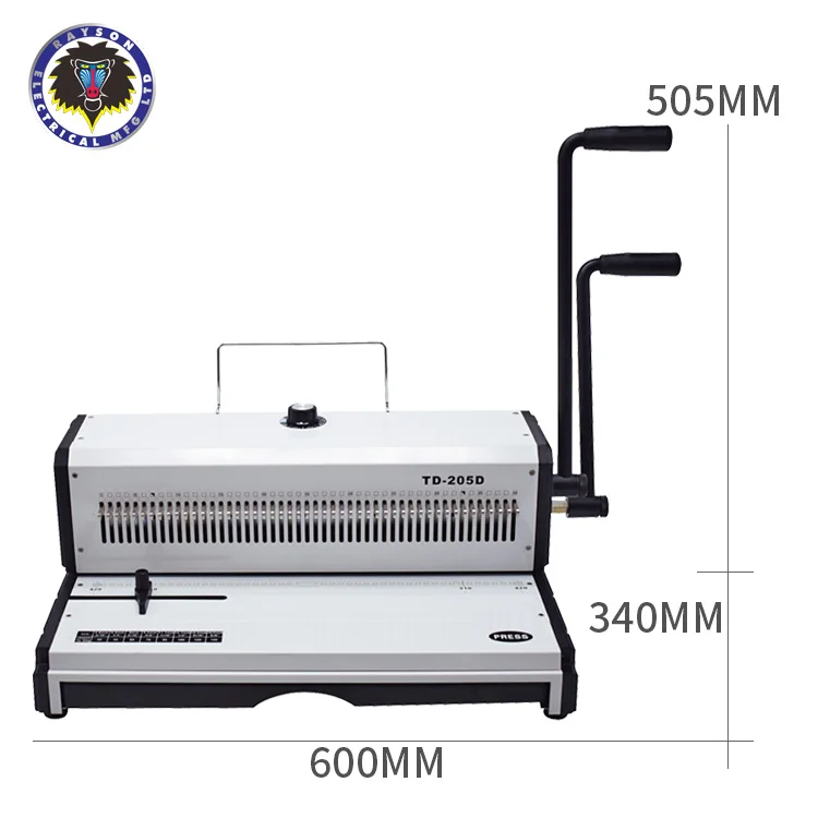 RAYSON TD-205D Double Wire Binder A3 Calendar Binding Machine