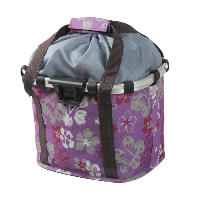 25L multifunctional portable colorful  bicycle basket handlebar bag