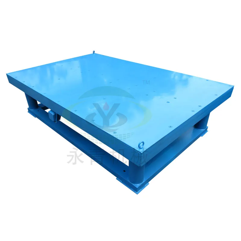concrete vibrating table for making interlock tiles