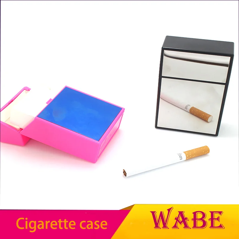 New design fancy mirror woman plastic cigarette box tobacco holder
