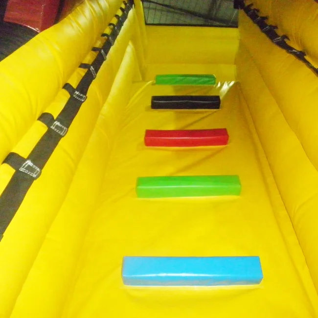 Red and blue outdoor kids water park bouncy castle inflatable games slide