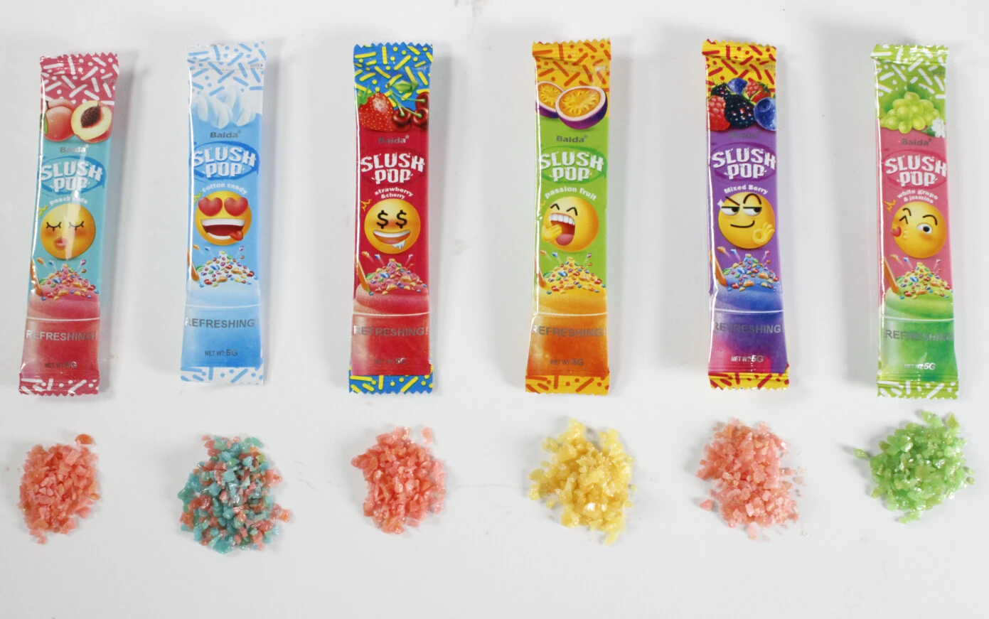 Baida bulk  halal popping candy big size stronger effect with fruity taste & cotton candy flavour