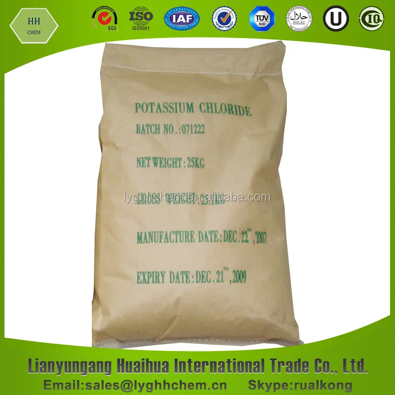 Wholesale Food Grade Crystal Crystalline Price Kcl Potassium Chloride