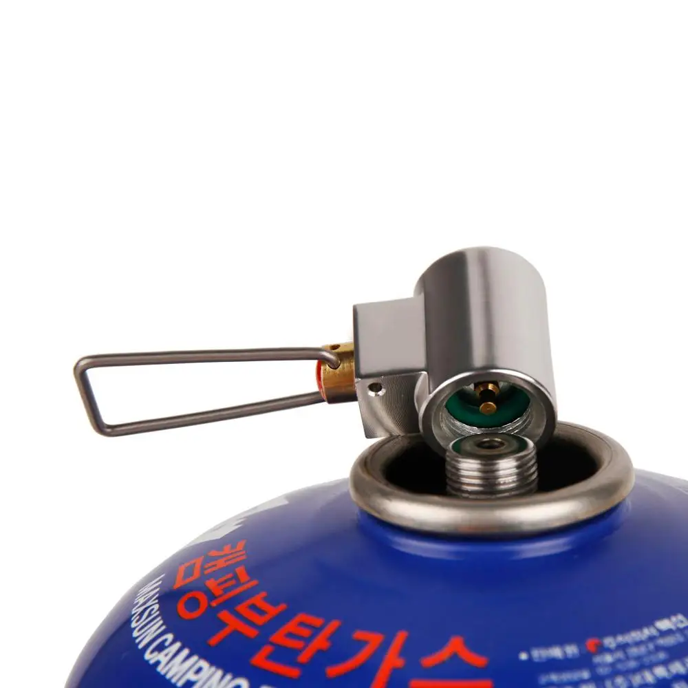 Camp Propane 2 Flat Gas Tanks Refill Adapter, Gas Saver Valve Gas Cylinder Canister Shifter Coupler Converter Exchanger Air Vent