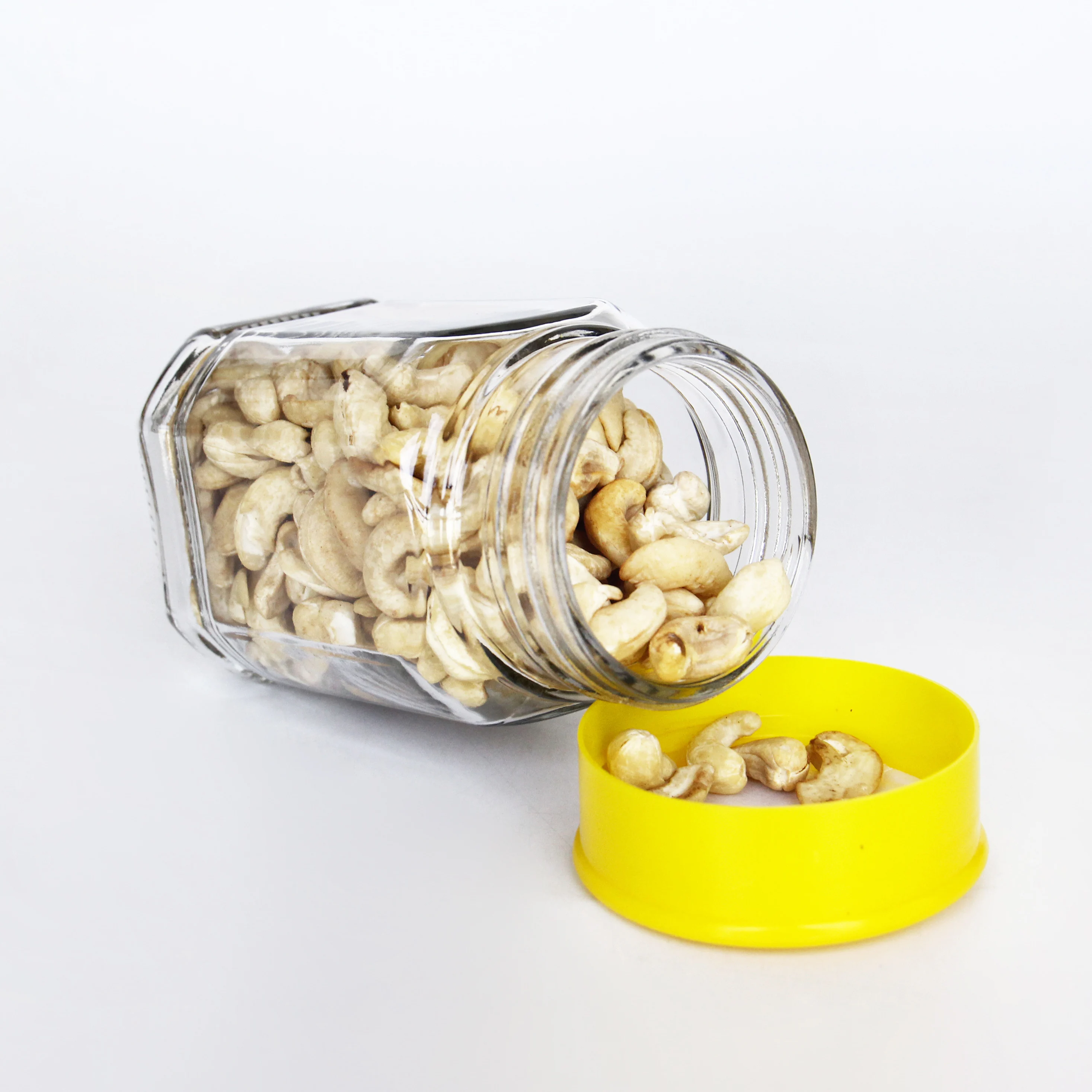 400ml 700ml New Type Food Industrial Coffee Packing Glass Jar with Plastic Lid for Coffee Beans Storage
