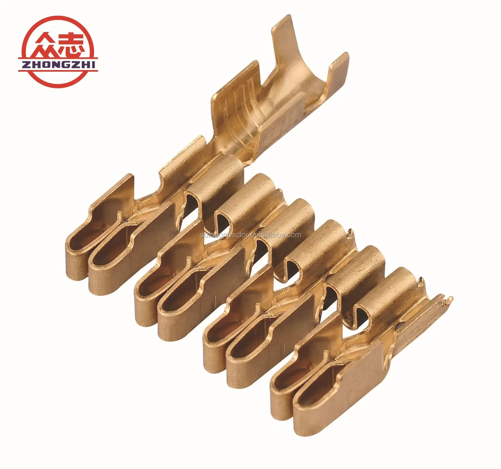 Zhongzhi automobile parts factory wholesale connector brass terminal DJB621A-5X0.6