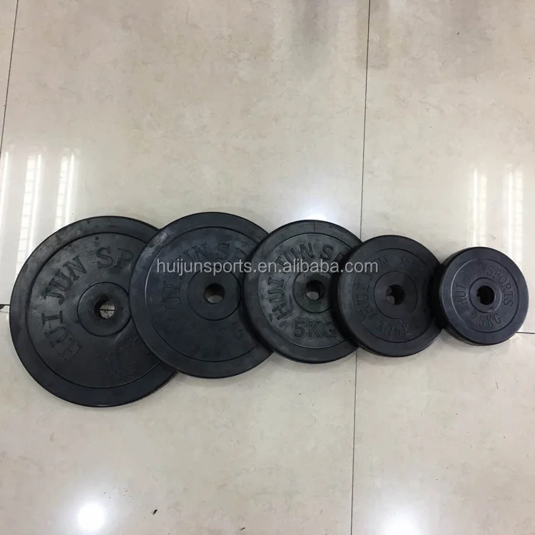 HJ--A097A-A102A Fitness Equipment All-Rubber Bumper Weight Plate of 30mm bore for bodybuilding