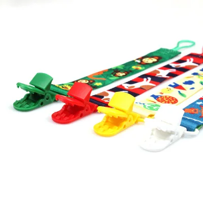 Funny cute organic pacifier holder baby born  pacifier chain clip holder