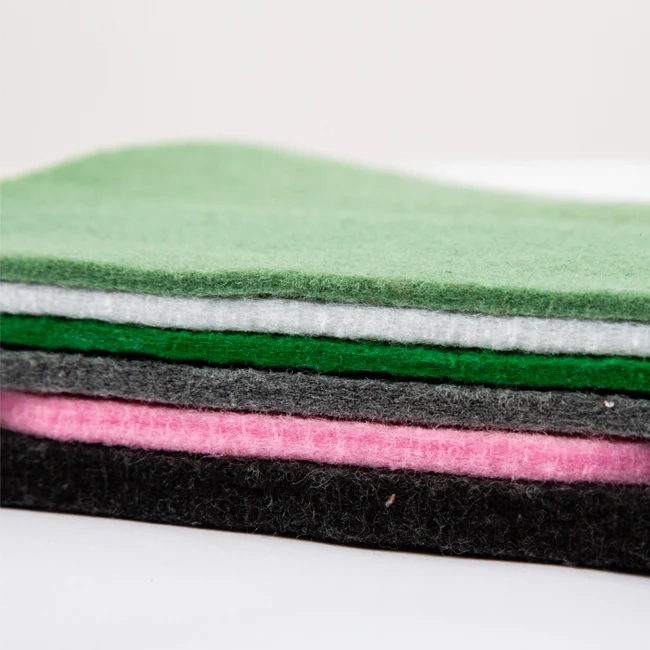 Manufacturers supply 100% polyester  felt roll needle punch non woven felt fabric for carpets coasters felt bag