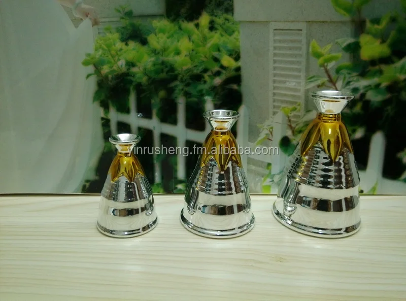 shiny silver & Gold ceramic trophy components, trophy parts, trophy stems, trophy spare parts, sports trophy, sports awards