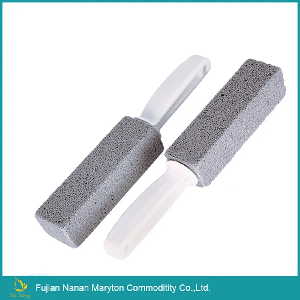 Multi-Purpose Pumice Stone Cleaning Stick with Handle for Toilet Bowl Rust Grill Household Cleaning