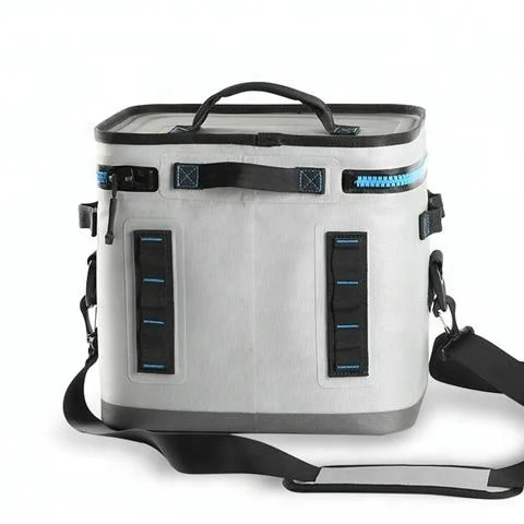 
Insulated Padded Freezable Wine Champagne Lunch Carrier Travel Cooler Tote Bag with Handle and Shoulder Strap 